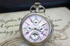 Beautiful Rare Antique Goliath Moon Phase Calendar Pocket Watch Calendar Pocket Watch