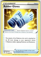 Rubber Gloves 156/203 Pokemon SWSH07: Evolving Skies Uncommon NM