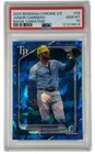 2024 Bowman Chrome Sapphire Junior Caminero RC Image Variation #56 PSA 10