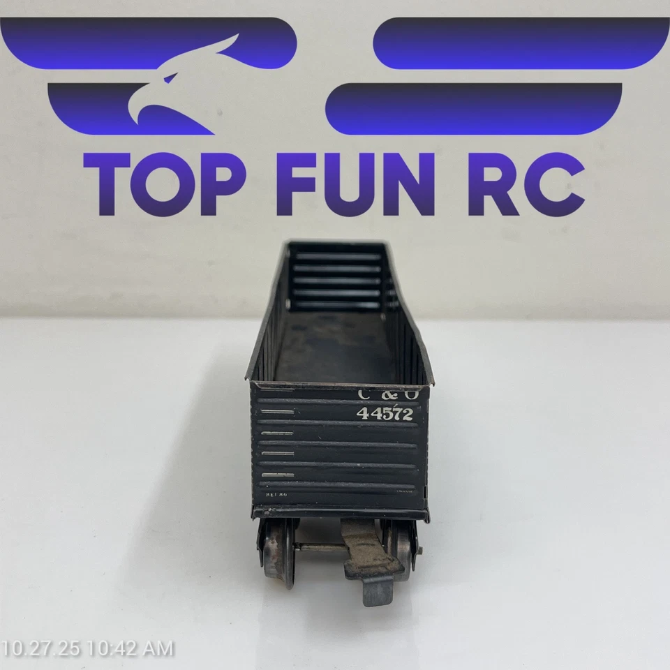 Marx O-Gauge 44572 黑色锡料斗汽车切萨皮克和俄亥俄州 — 第 2/4 张图片