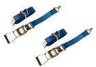 2x Ratchet Strap Tie Down J Hook Cargo 27 ft 2" 11000lbs 5T Heavy Duty RV 2x27