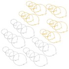 64pcs Hoop Earrings For Women: Shrimp Clasp French Hoop Earrings - Round Diy