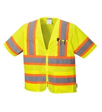   Portwest US383 Augusta Sleeved Hi Vis Cooling Mesh Vest Reflective Tape SZ XXL