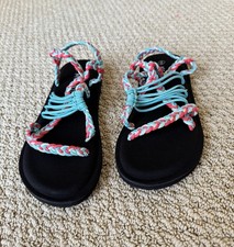 Flat Slides slip On Strap Sandals Women  s Size 6