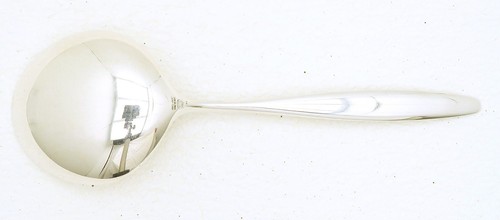 Mid-century Modern Georg Jensen Cypress Pattern Sterling Silver Serving Spoon - Picture 2 of 5