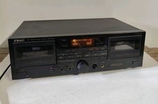 Teac W-700R Dual Stereo Cassette Tape Deck HiFi Vintage Stereo Cassette Deck