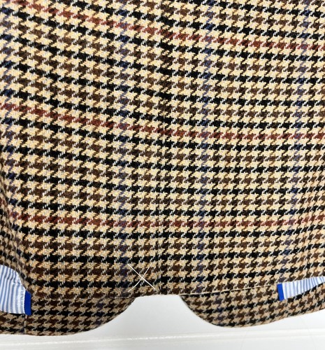 J. Crew Wollmischung Schuljungen Blazer Hahnentritt Damengröße 14 - Bild 12 von 15