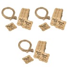 600 pcs THANK YOU Kraft Paper Tag Tags for Gift with 2pcs 20 Meters Jute Twine