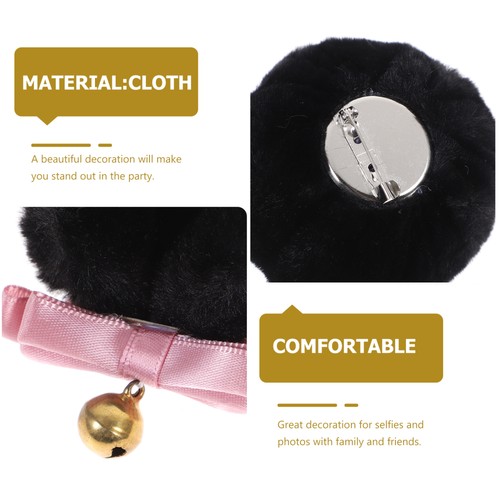 Juego de clips para mujer Miss Disfraz Accesorios para orejas de felpa - Imagen 5 de 12