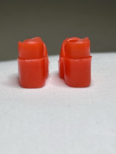 Vintage Daisy Mary Quant Red Clone Doll Clog Shoes ~ Unmarked - Picture 4 of 8