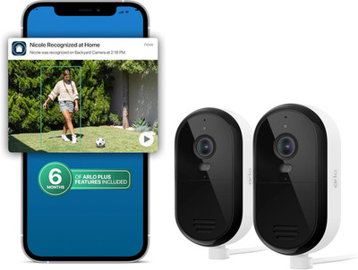 2K Essential Security Camera (2025) + 6-Month Secure Plus Plan - 2 Pack