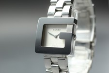 [Near MINT] Gucci 3600L G Face 23mm Silver Tone Ladies Quartz Watch From JAPAN