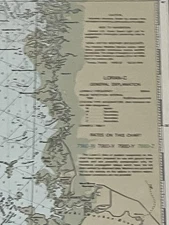 Vtg Anclote Keys To Crystal River NOAA Map  21st ED Sep 29 / 84 LORAN-C  11409