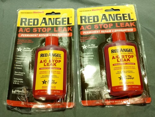 Menge 2 Red Angel A/C Stop Leck je 2 Oz