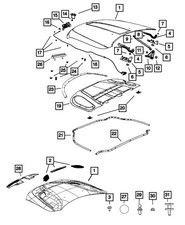 Genuine Mopar Hood Seal 68084598AC