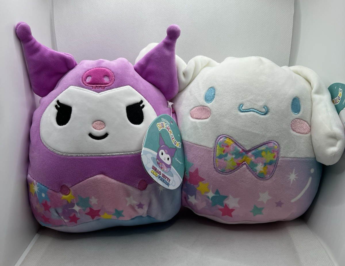 Hello Kitty & Friends Squishmallow 8"" Plush Soft Toy Cinnamoroll Kuromi NEW