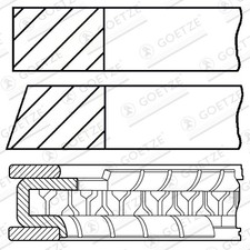 GOETZE ENGINE 08-426700-00 Piston Ring Kit for LOTUS,PONTIAC,TOYOTA,TOYOTA (FAW)