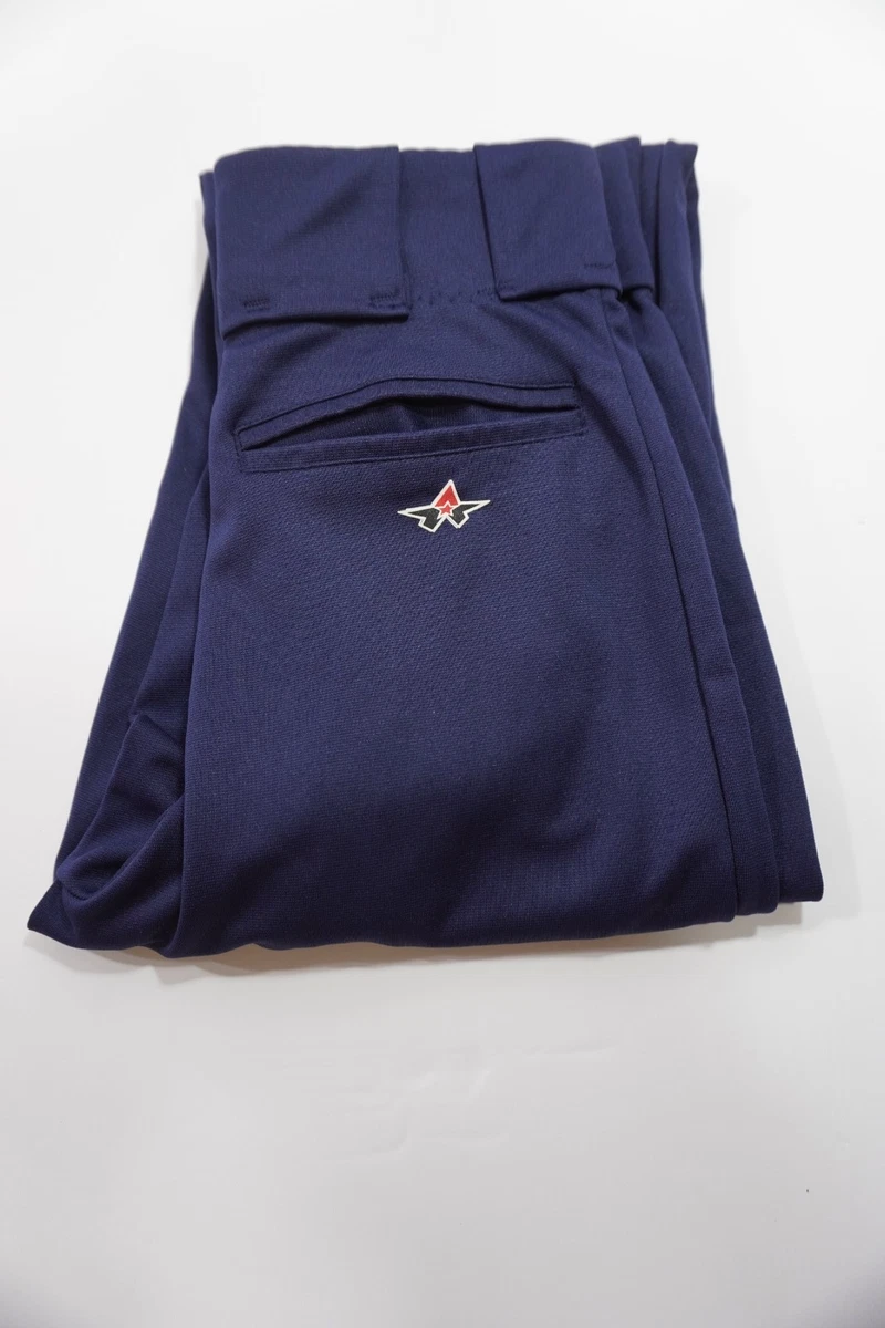 Pantalon Baseball Alleson Athletic Gris à Passepoil Bleu – Taille M EUC