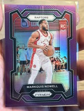 2023-24 Panini Prizm Markquis Nowell Purple /99 Rookie Raptors Rc