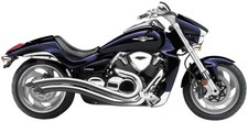Cobra 1230 Speedster Swept Exhaust - Chrome