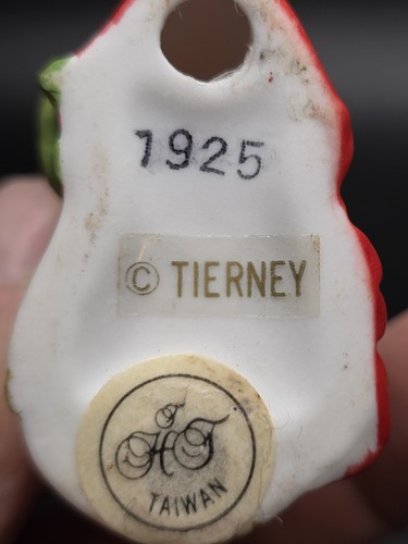 Set 4 Ornamenti Natalizi Vintage Tom Tierney Porcellana Evoluzione di Babbo Natale - Foto 11 di 14