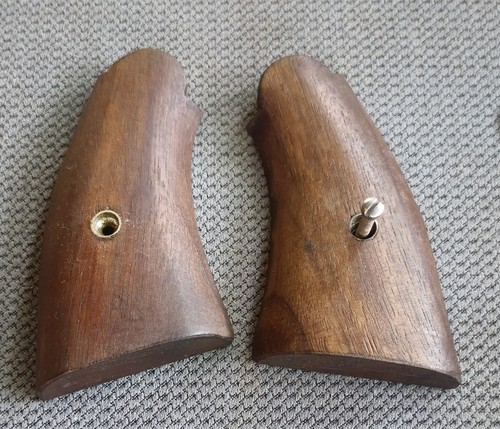 WW2 Original Grips Factory Smith Wesson Victory Model K Frame Square Butt