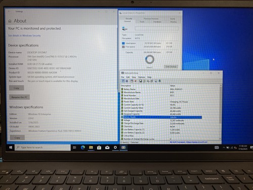 Dell Inspiron 15 3000 15.6" i5-1135G7 2.40Ghz 8GB RAM 256GB SSD Win 11 Touch - Picture 4 of 4
