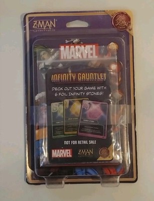 Marvel Infinity Gauntlet A Love Letter Game Z-Man + Rare Foil Stones Promo Pack