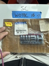 (1) Genuine Mopar Nameplate Fender 55077661AA Nos OEM Dodge Ram Hemi Magnum 5.7