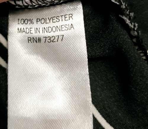 Evri 4x womens blouse Black and White striped 100% Polyester - Picture 3 of 5