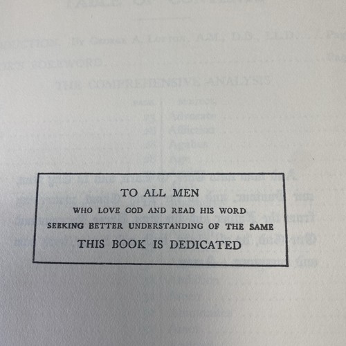 The Comprehensive Analysis of the Bible Montgomery F. Essig 1951 Vintage - Imagen 5 de 10