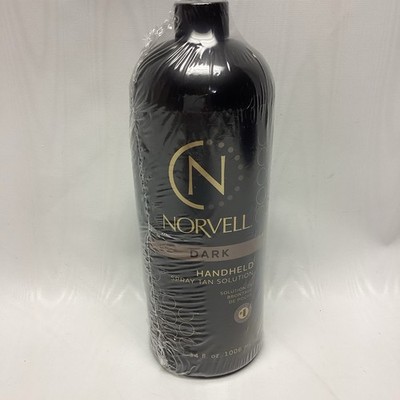 Norvell Dark Premium Spray Tan Solution Liter 34 Ounce New Sealed
