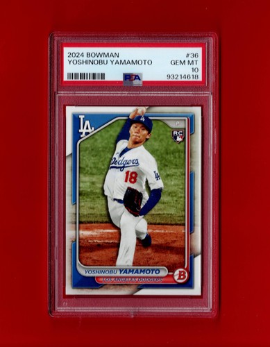 {3 CD Lot} 2018 Topps Heritage #600 Ohtani 9&10 & 1 /2024 Bowman Yamamoto PSA 10 - Bild 3 von 4