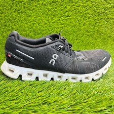 On Cloud 5 Womens Size 8 Black White Athletic Running Walking Shoes Sneakers