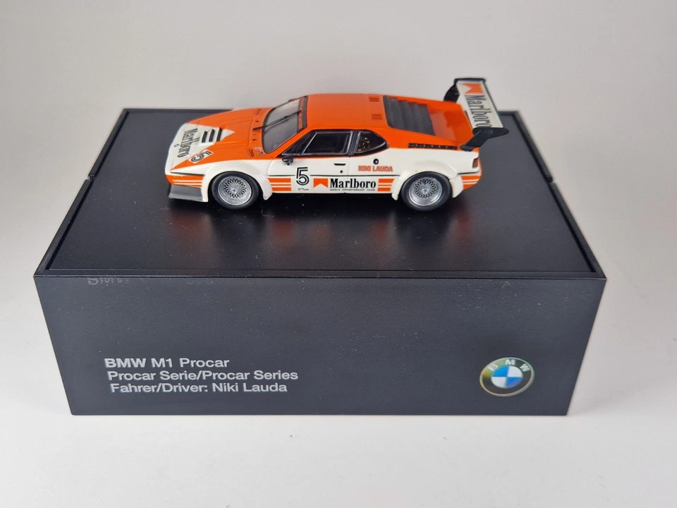 Minichamps 1/43 BMW M1 Procar Series 1979 Lauda Dealer 80420309421 Marlboro - Bild 2 von 4