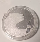 Rare Coca-Cola Coke 1 Troy Ounce .999 Silver Round Polar Bear