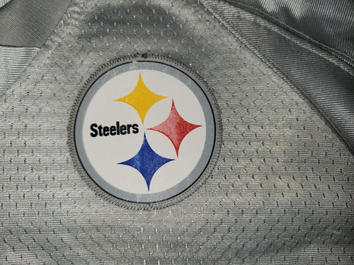 BEN ROETHLISBERGER #7 PITTSBURGH STEELERS SILVER PREMIER FOOTBALL JERSEY X-LARGE - Picture 8 of 21