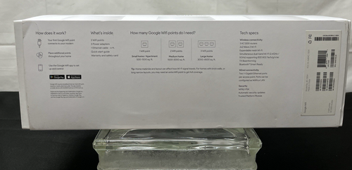 Google WiFi AC-1304 Wireless Mesh Router Pack of 3 - Picture 2 of 8