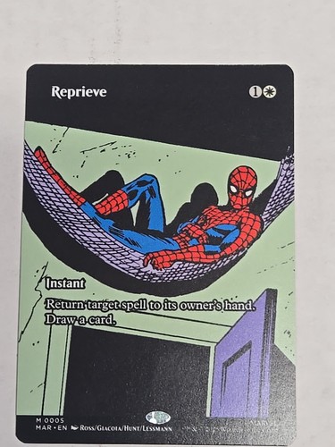 Reprieve (Borderless) 0005 - Marvel's Spider-Man MTG NM/M - Picture 3 of 3