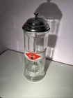 Vintage Coke Classic Coca Cola Straw Holder Dispenser Heavy Glass Diner Decor