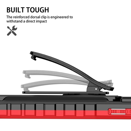 Custodia clip cintura antiurto resistente per iPhone 17 16 15 14 13 12 Pro Max - Foto 83 di 84