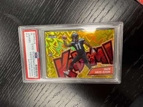 2023 Panini Absolute Kaboom! Jaxon Smith-Njigba #15 PSA 10 Gold Rookie 01/10