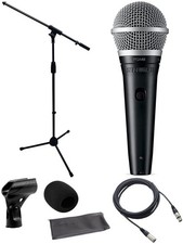 Shure PGA48 Cardioid Dynamic Vocal Microphone w/ Boom Stand