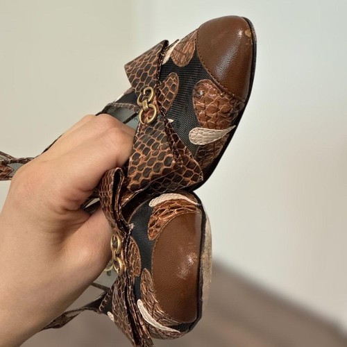 GUCCI Schuhe Pumps Absatz EU 37,5 US 7,5 Leder Braun Schwarz Original aus Japan - Bild 19 von 24