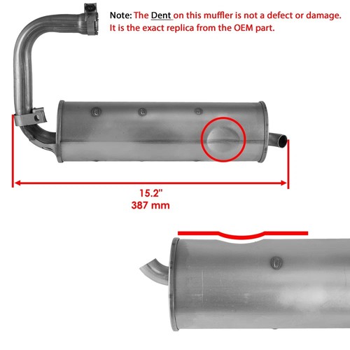 Caltric 5UG-E4710-01-00 Exhaust Muffler W/ Spark Arrestor & Gasket for Yamaha - Bild 2 von 7