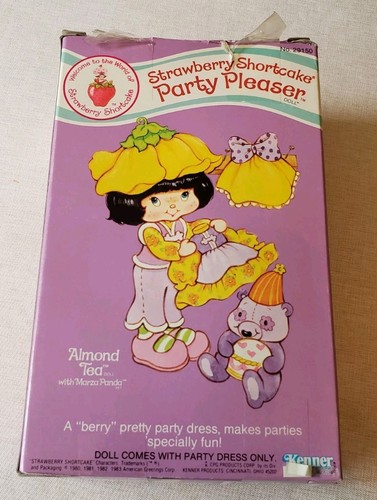 Vintage 1983 Kenner Strawberry Shortcake Party Pleaser “Almond Tea” w/Box #29150 - Picture 13 of 18