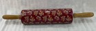 Pioneer Woman Fall Flowers Burgundy Autumn Harvest Ceramic Rolling Pin VGUC