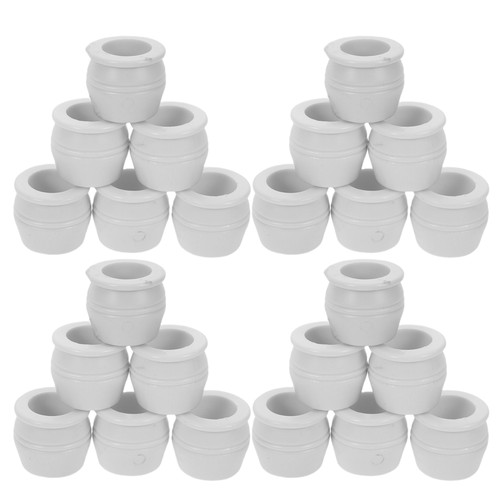30 Pcs Mini Flower Pot Plastic Simulation Model for Bonsai Decoration