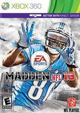 Madden NFL 13 For Xbox 360 Football Very Good 1E