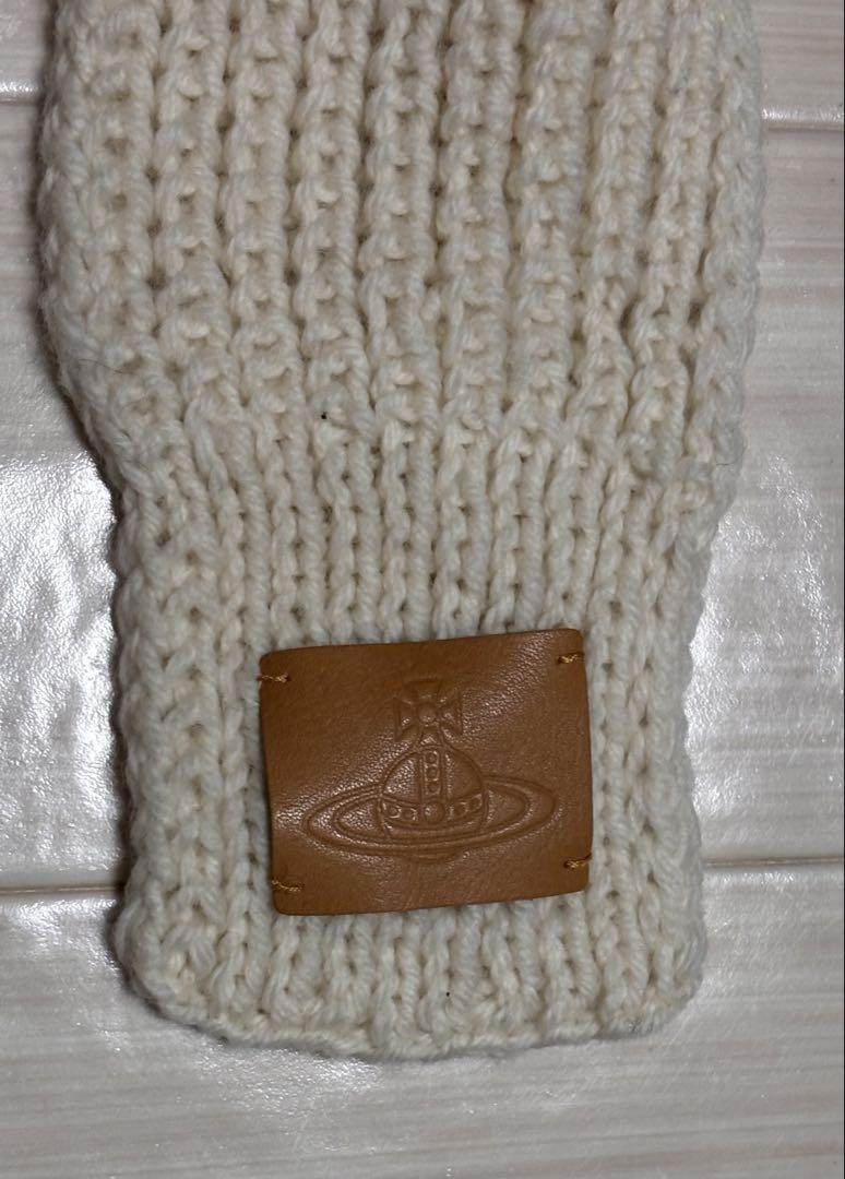 Vivienne Westwood Cat Ear Flap Knit Cap Beige | eBay